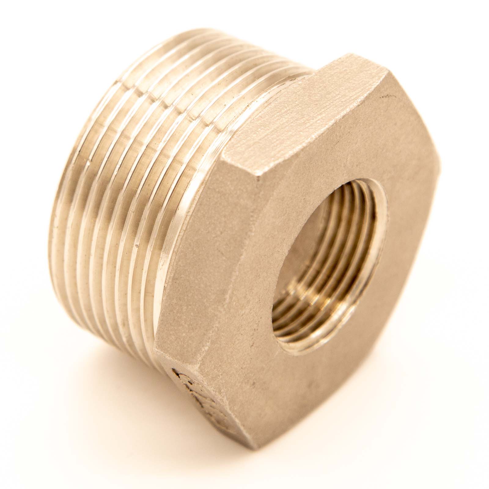 Metall-Gewindefitting (V4A) Reduzierstück 1AG x 3-4 IG