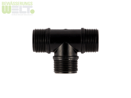PP-Gewindefitting T-Stück 2''AG x 2''AG x 2''AG