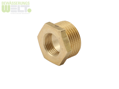 Metall-Gewindefitting Reduzierstück 3/4''AG x 1/2''IG