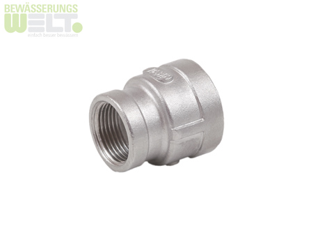 Metall-Gewindefitting Reduziermuffe 11/2'' IG x 1'' IG