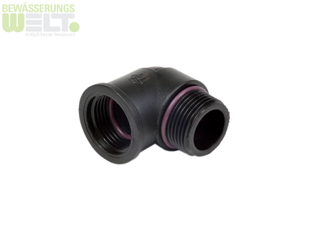 PP-Gewindefitting Winkel 3/4''IG x 3/4''AG