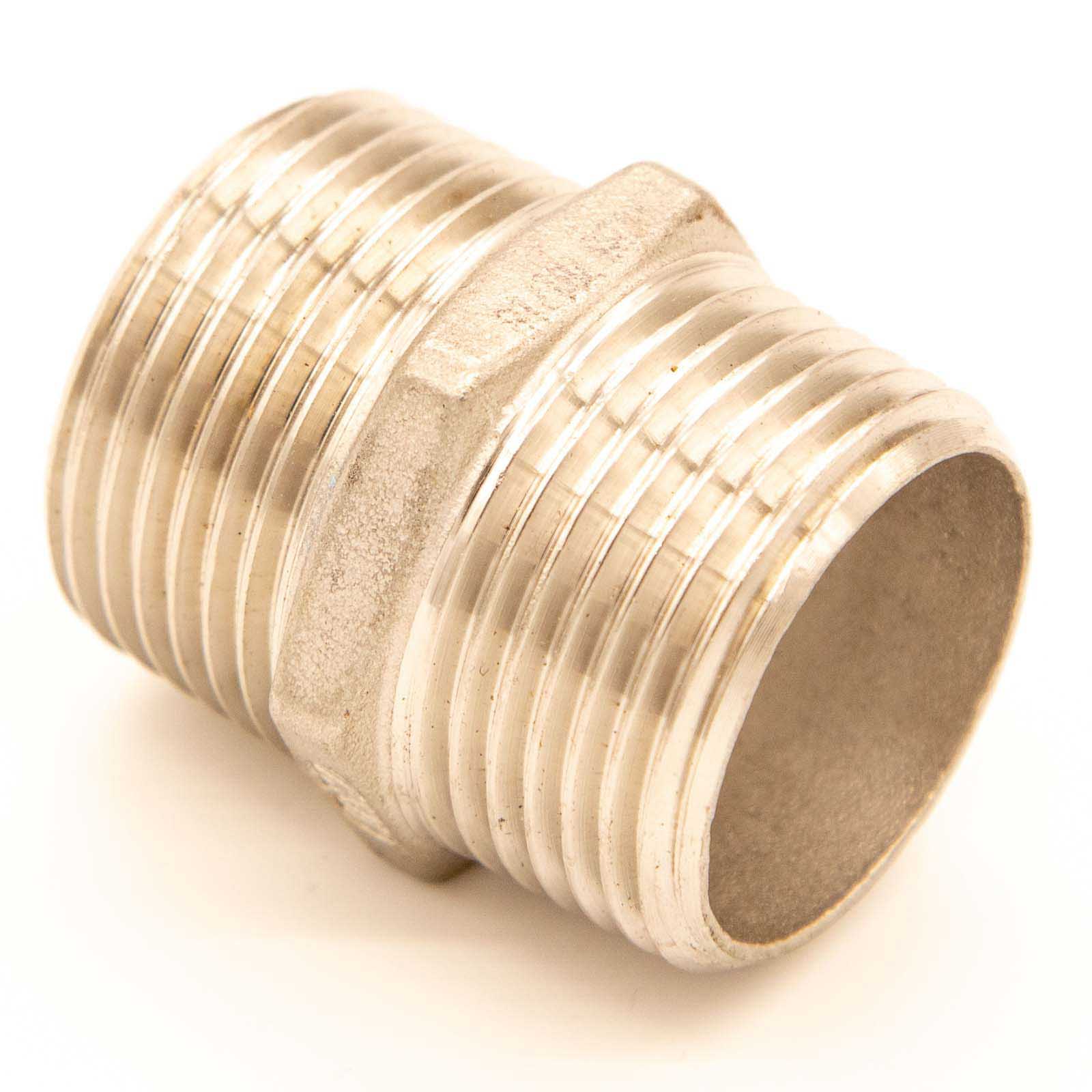 Metall-Gewindefitting Doppelnippel 3-4 AG x 3-4 AG
